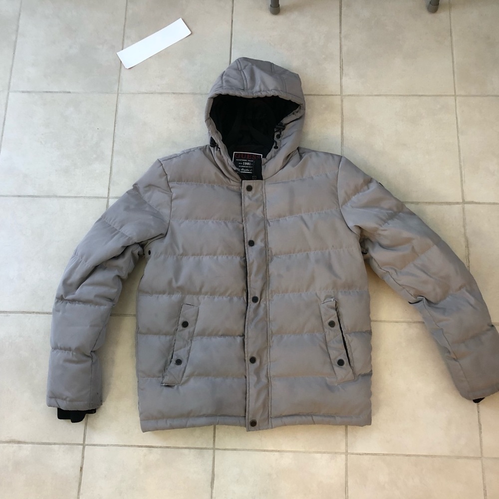 SOLD Guess men's down puffer jacket